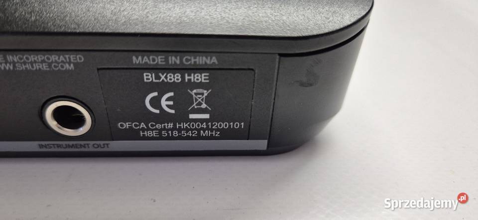 Shure BLX88 podwójny odbiornik bezprzewodowy Konin