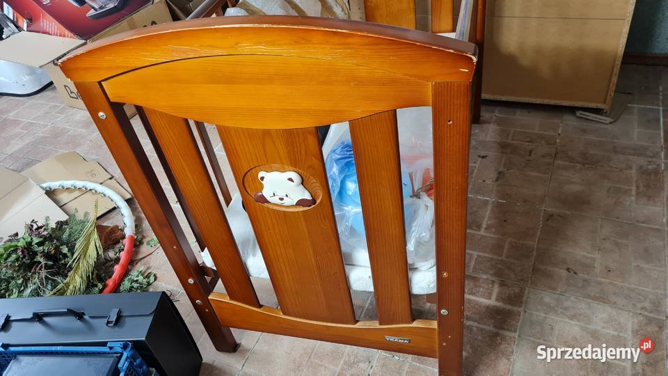 Łożeczko dziecięce Trama Panda z materacem Węgrzynowo