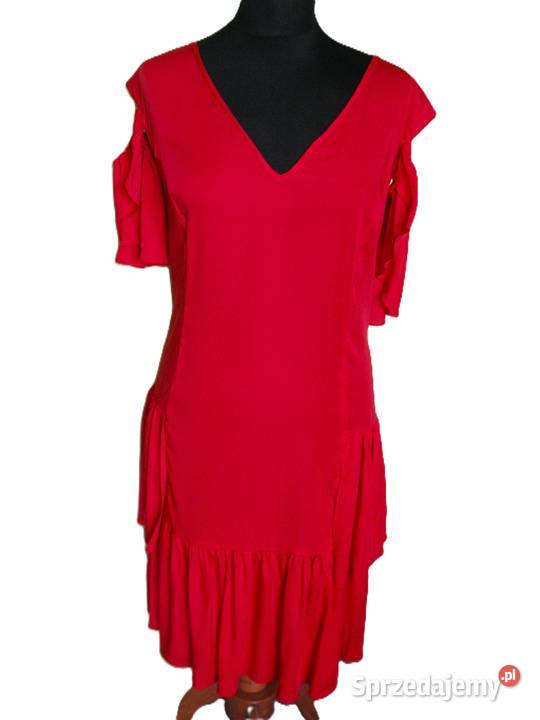 Sukienka z satyny elastycznej 48 4xl biust 116 Siedlce