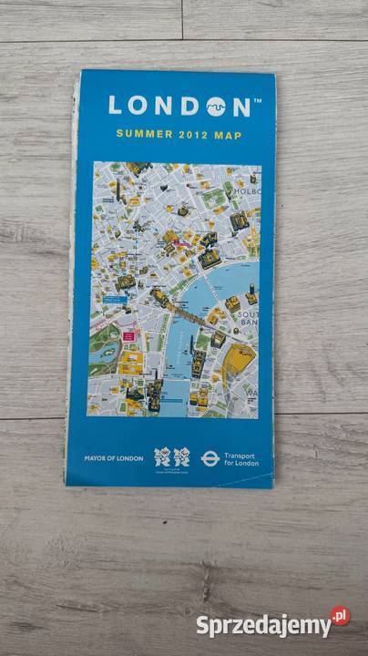 NOWA Mapa Londynu szczegółowa atrakcje metro łódzkie Łódź sprzedam