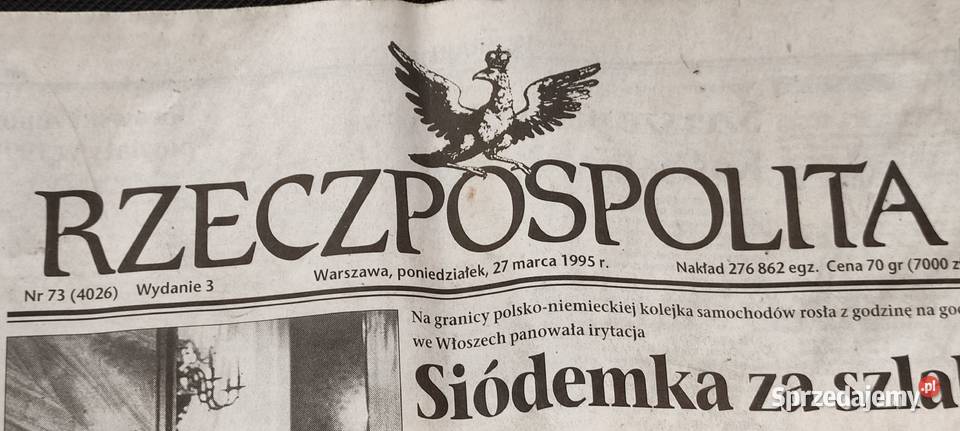 RZECZPOSPOLITA 73 4026 Wyd 3 Poniedziałek 27 mazowieckie Pruszków