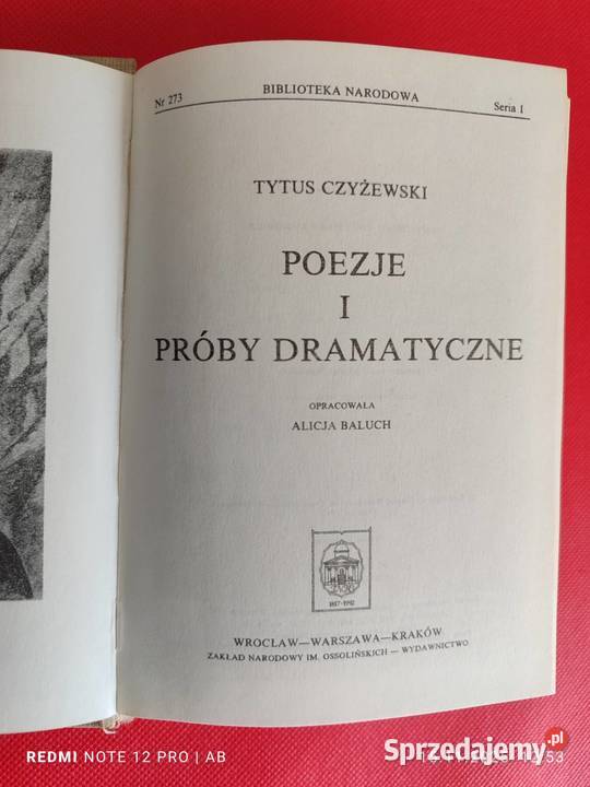T Czyżewski Poezje i próby dramatyczne Rok wydania 1992 Katowice sprzedam