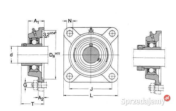 Obudowa łożyska kpl SKF 7500FY50WF Kamionna