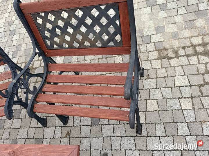 Zestaw ogrodowy tarasowy z żeliwa Lipno