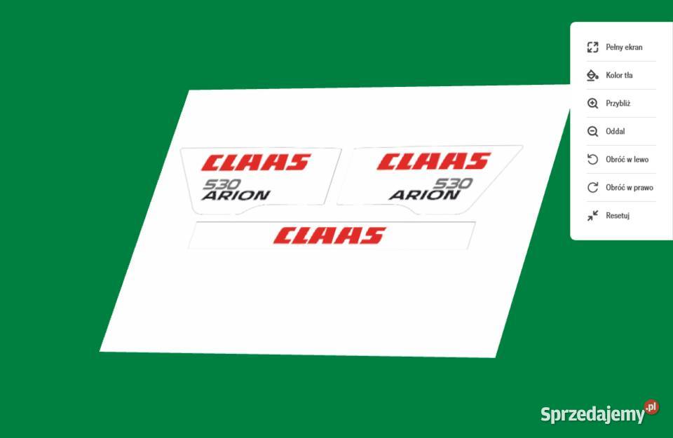 Naklejki Claas Arion 530 i inne modele super Bydgoszcz