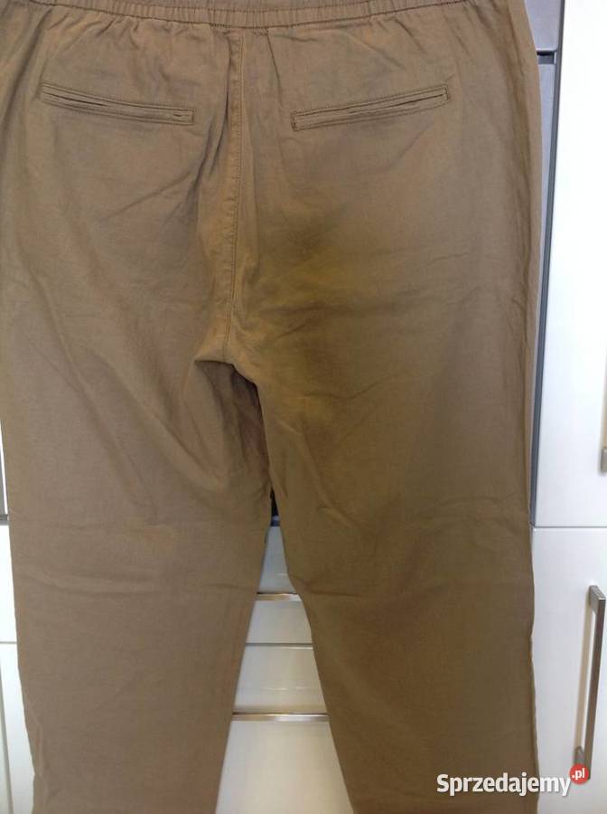 Spodnie Lniane Letnie Męskie XL NOWE lubuskie Nowa Sól