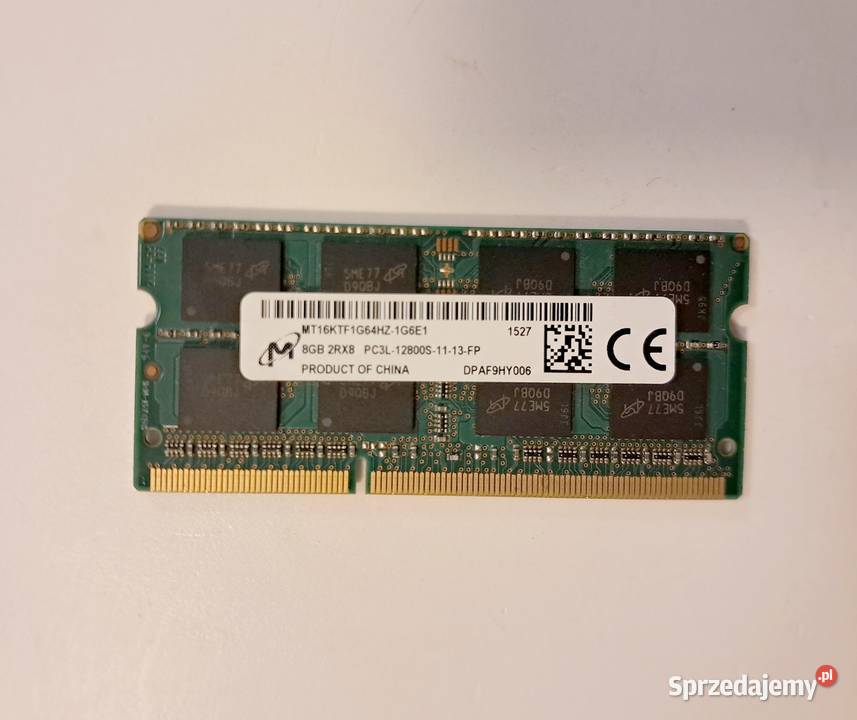 Pamięć ram 8GB Micron do laptopa