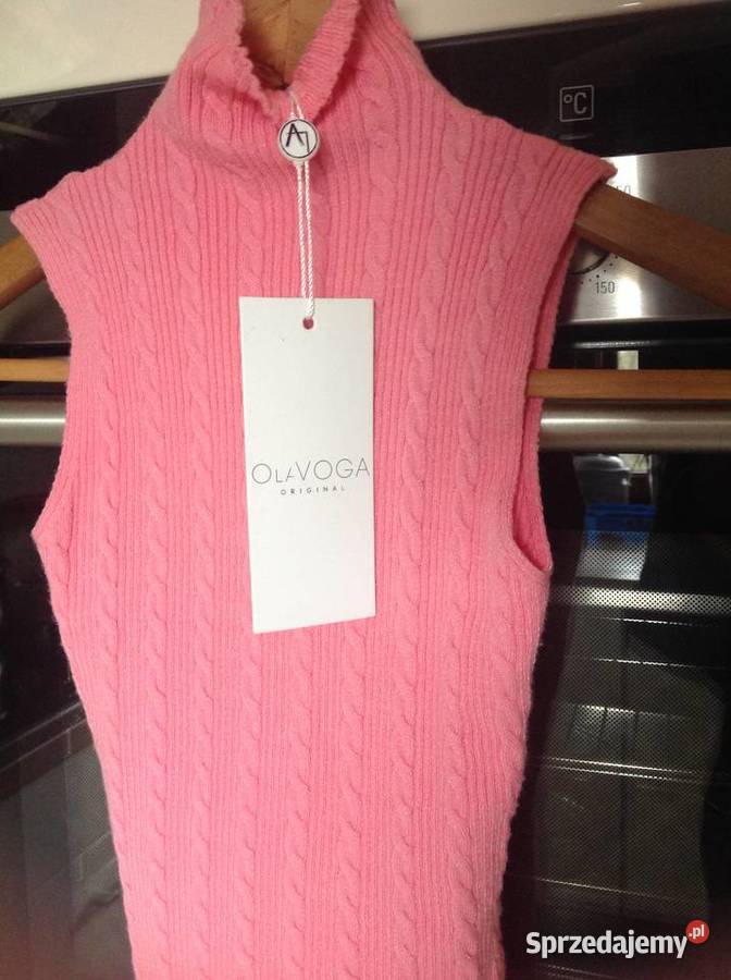 Top Sweterkowy Damski OLA VOGA S Róźowy NOWY Nowa Sól