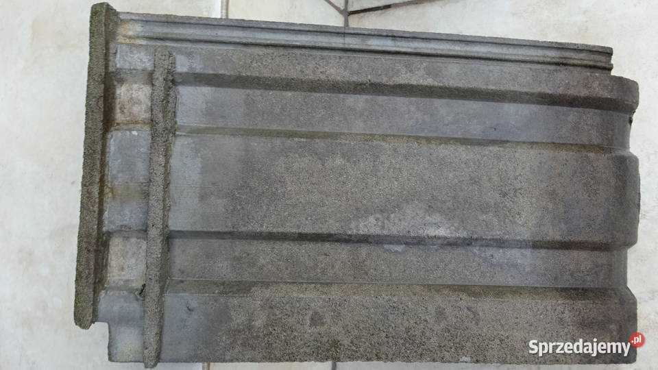 Dachówka betonowa cementowa  stara powojenna 38 x 22 cm