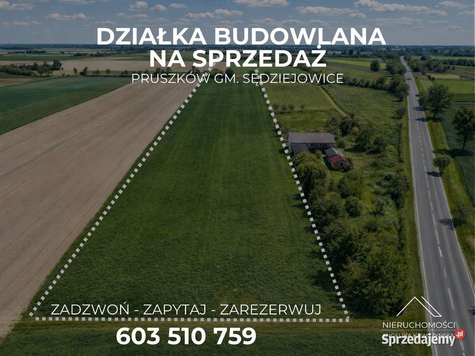 DZIAŁKA z warunkami zabudowy i projektem Zduńska Wola