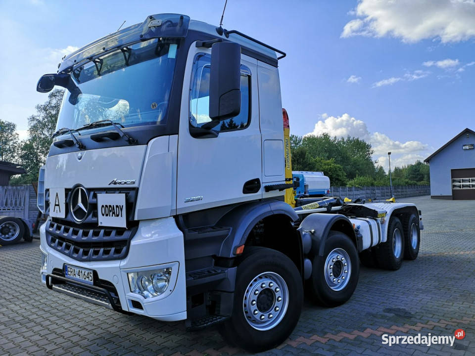 Mercedes Arocs 3251 Hakowiec 8x4 Palfinger Samochody ciężarowe