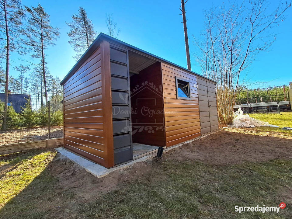 Schowek domek ogrodowy 45x2m wiata 2m brama okno