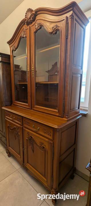 Piękny kredens ludwikowski czereśniasklep śląskie Dąbrowa Górnicza