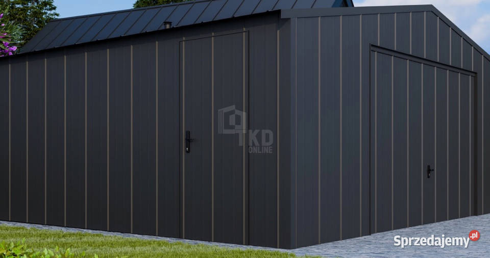 Garaż blaszany 6x6 brama uchylna drzwi blacha na Jastrzębie-Zdrój sprzedam