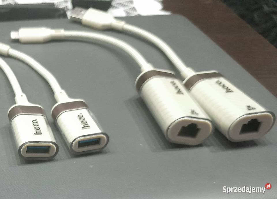 Adapter sieciowy Hoco Lightning USB LAN RJ45 Wieliczka