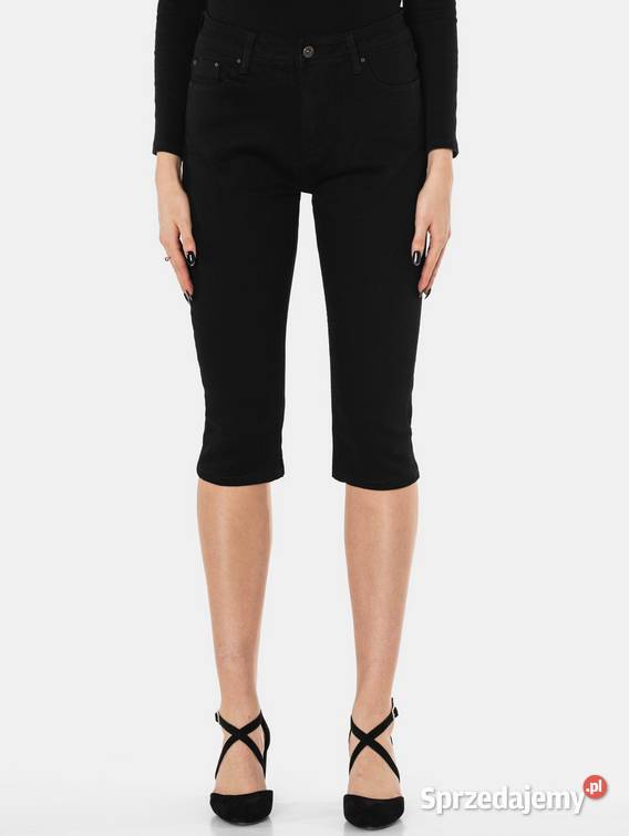 PIECES CZARNE SPODNIE RYBACZKI 34 JEANS JEANSOWE Kalisz