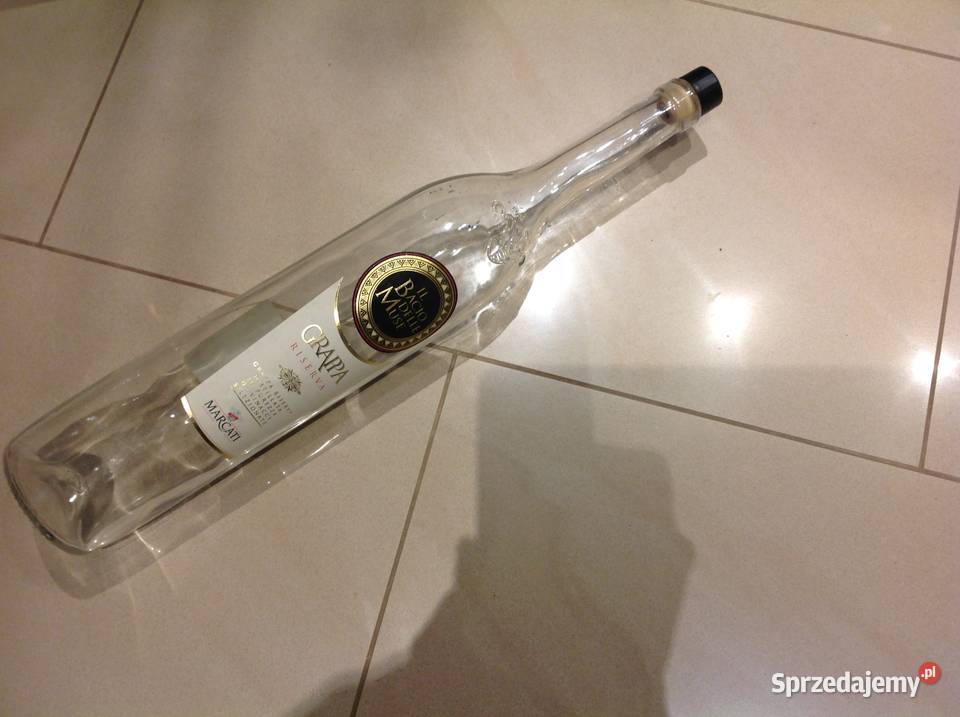 Pusta Butelka Szklana GRAPPA poj 15 L