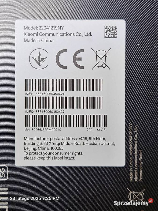 Xiaomi Redmi 10 5G 64GB czarny Wrocław