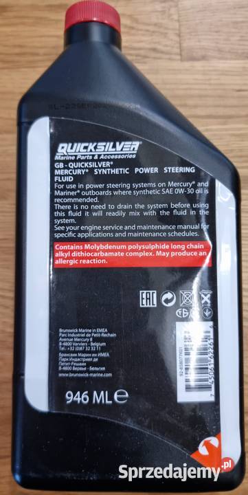 Mercruiser Olej do wspomagania Verado silnik Giżycko