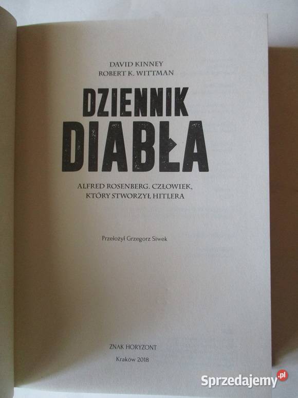 Dziennik Diabła Hitler wojna historia Guderian sprzedam