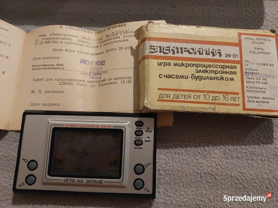 Stara gierka Elektronika 2401 myszka miki