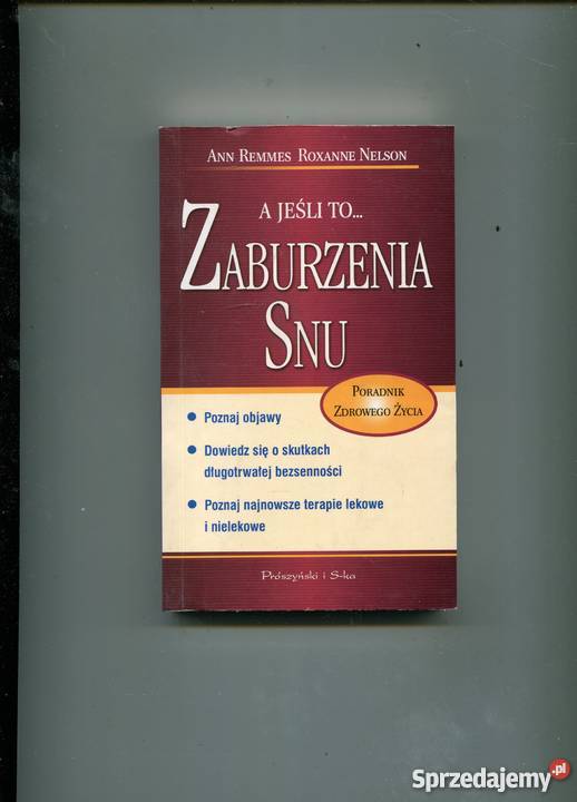 A jeśli to Zaburzenia Snu Remmes Nelson Szczecin sprzedam