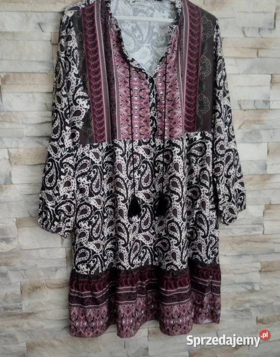 TUNIKA włoska marki Moose styl indyjski Lublin