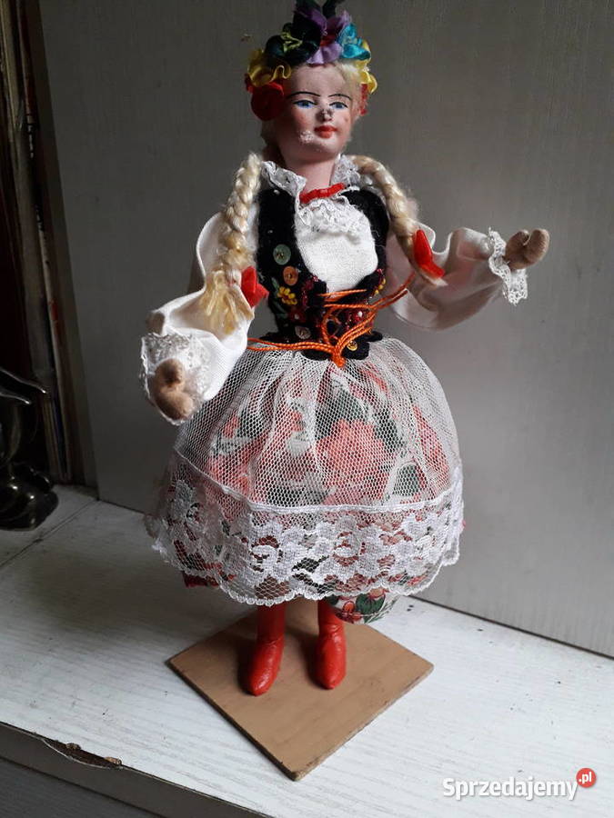 Figurka lalka ludowa rękodzieło prl mazowieckie Warszawa