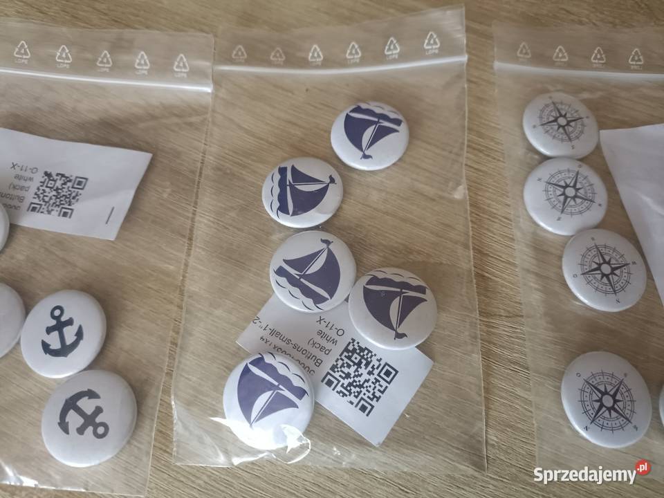 Broszki z motywem żeglarskim Kwidzyn