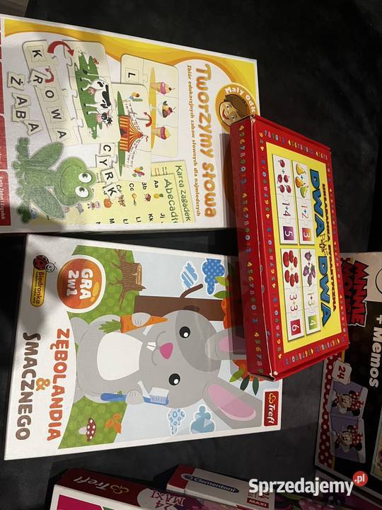 Zestaw puzle i gier dzieci sprzedam