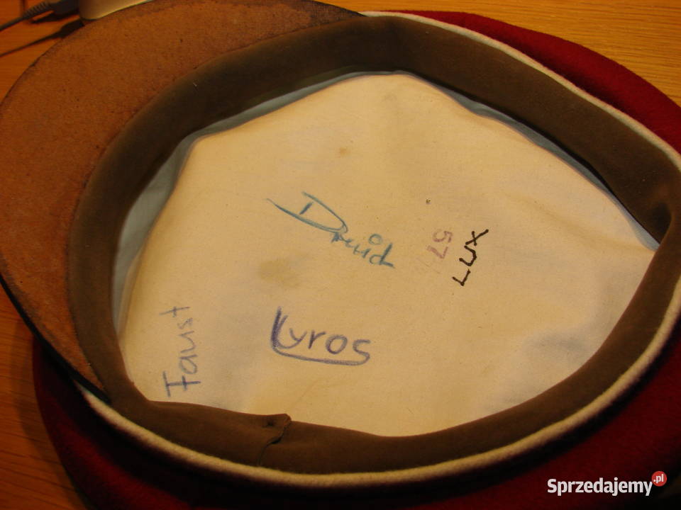 czerwona czapka orkiestranta Pruszcz Gdański