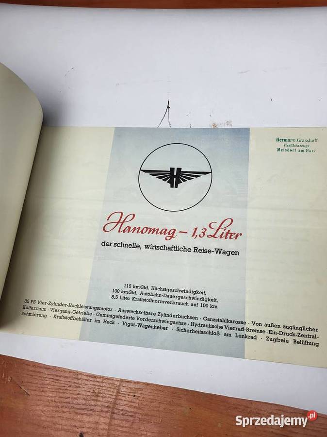 KSIĄŻKA INSTRUKCJA HANOMAG 13 LITRA