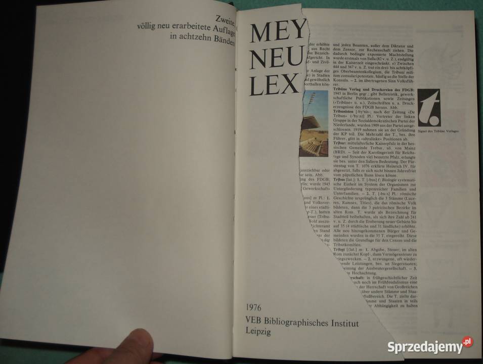 Meyers Neues Lexikon Warszawa