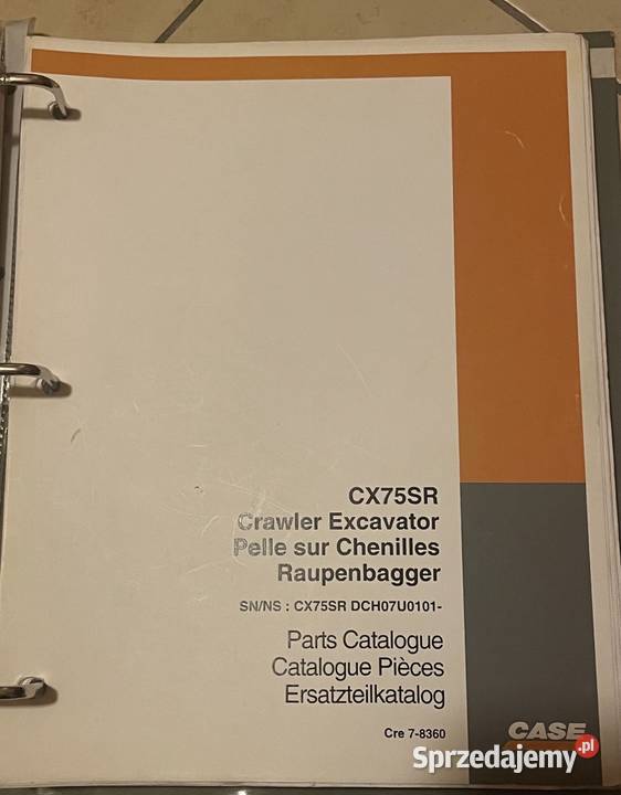 Katalog części do case CX 75 SR Biczyce Górne