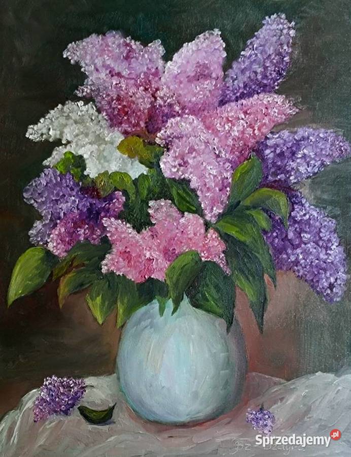 Obraz olejny Bzy Lublin