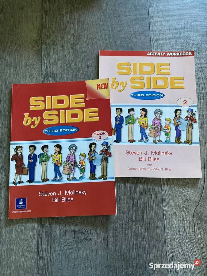 Komplet książek Side by Side angielski english Nisko sprzedam