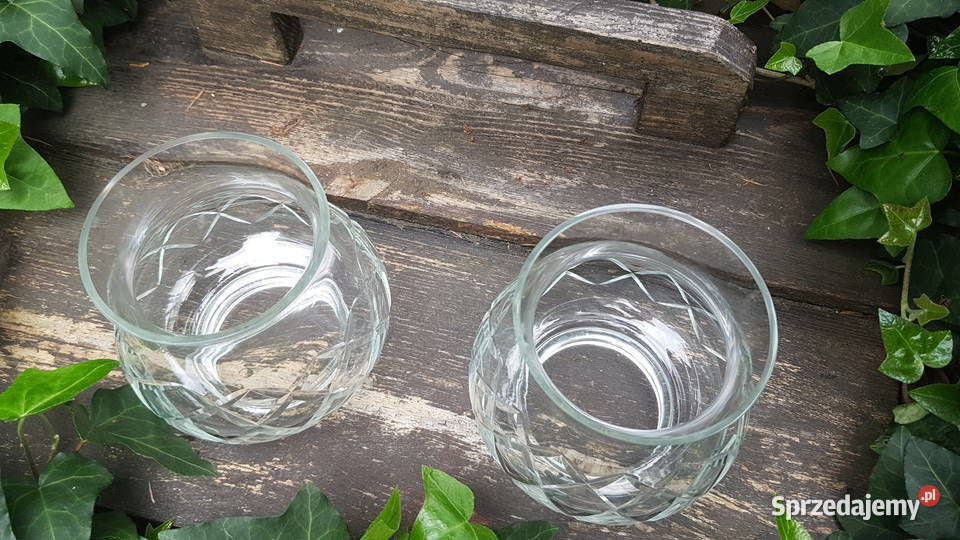 Dwa kryształowe klosze Myszków