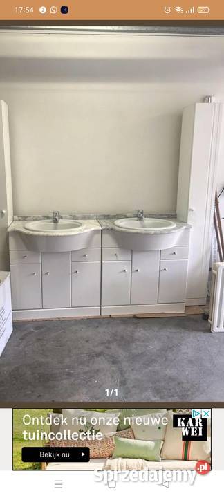 Meble łazienkowe komplet dwa zestawy jeden podkarpackie Wola Zarczycka