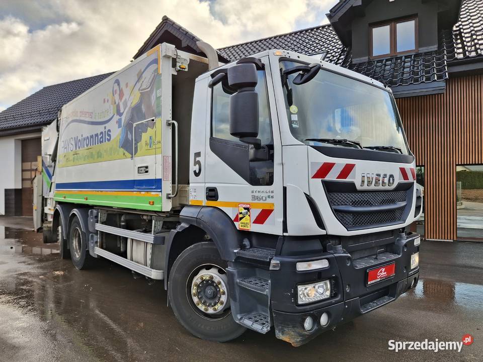 Iveco Stralis 360 Euro 6 Śmieciarka Dwukomorowa pomorskie Sierakowice
