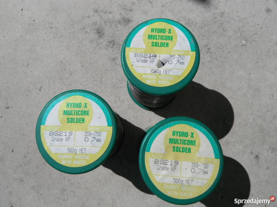 Lut HydroX muliticore solder BS219 07mm 05 grade Chlewiska