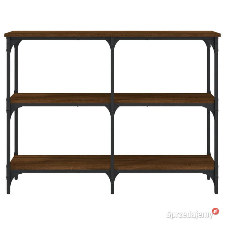 Stolik konsolowy brązowy dąb 100x29x75 WM834104 mazowieckie