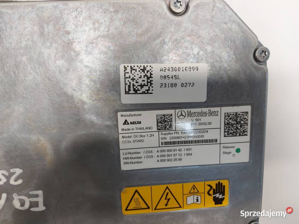 Mercedes EQA 250 W243 FALOWNIK PRZETWORNICA sprzedam