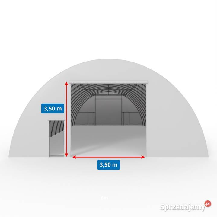Hala namiotowa łukowa 915x26m PVC 750gm2 Wrocław