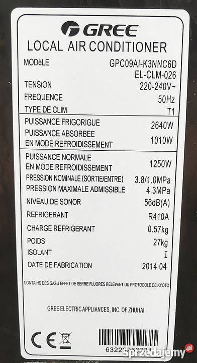 Przenośny Klimatyzator Klimatyzacja przenośna
