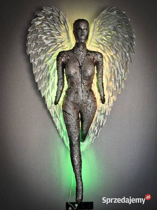 rzeźba lampa sztuka użytkowa anioł Piła