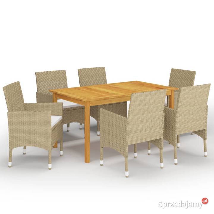 vidaXL 7częściowy zestaw mebli