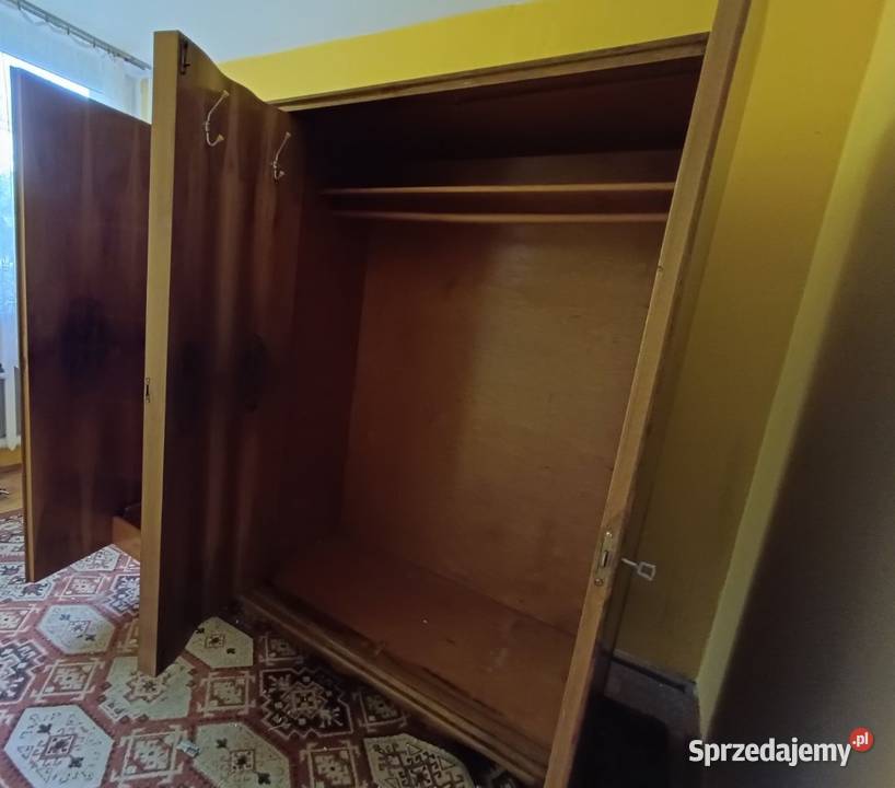 Szafa drewniana vintage stara porządna pomoc z łódzkie Łódź