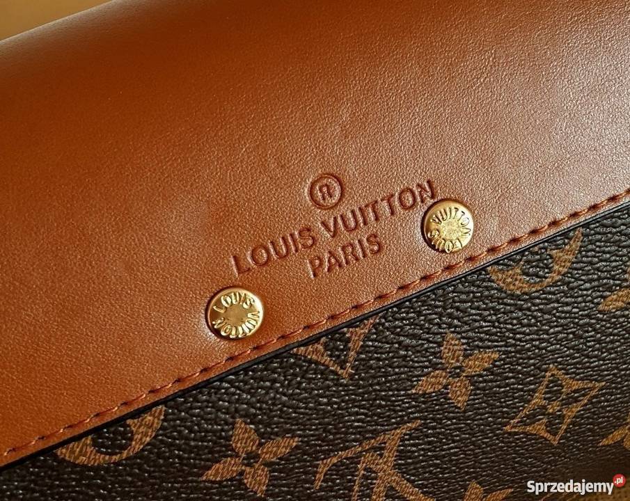 Torebka LV neverfull Louis Vuitton monogram GM brazowa biala