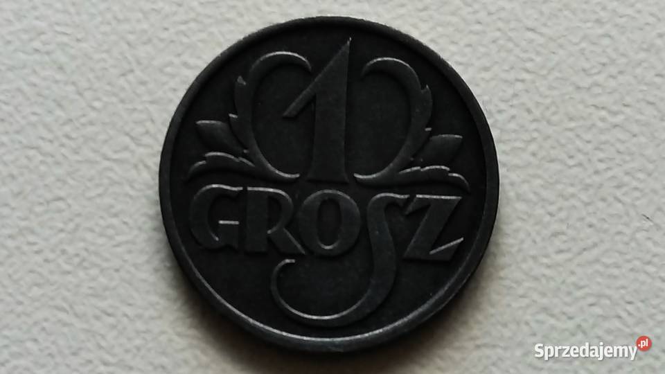 Moneta 1 gr 1939 r GG cynk ideał