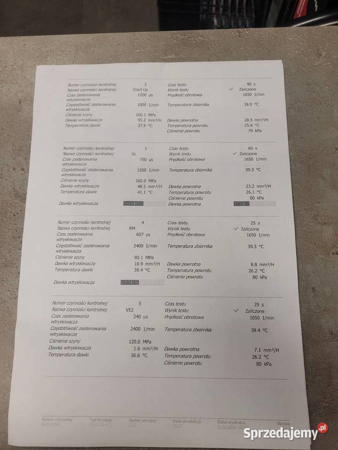 wtrysk używany 100 sprawny 0445110546 do RENAULT sprzedam